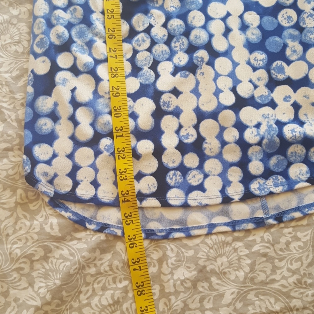 Ann Taylor Blue White Dot Sleeveless Summer Dress - Picture 4 of 6